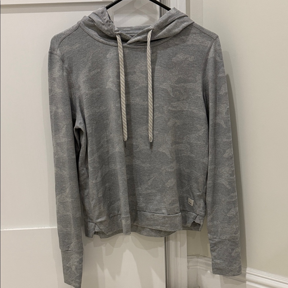 Vuori Halo Essential Gray Camo Hoodie
